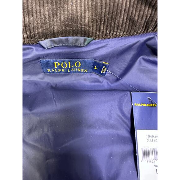 Ralph Lauren Polo Men's L Quilted Filled Blackwatch Plaid Vest Jacket Rare-NEW - Picture 8 of 14